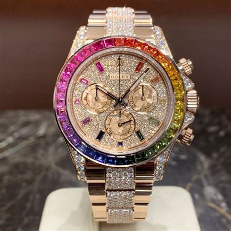 rolex day date rainbow price|rolex 116595rbow for sale.